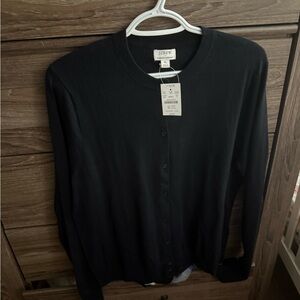 J. Crew Elegant Black Button-Up Cardigan